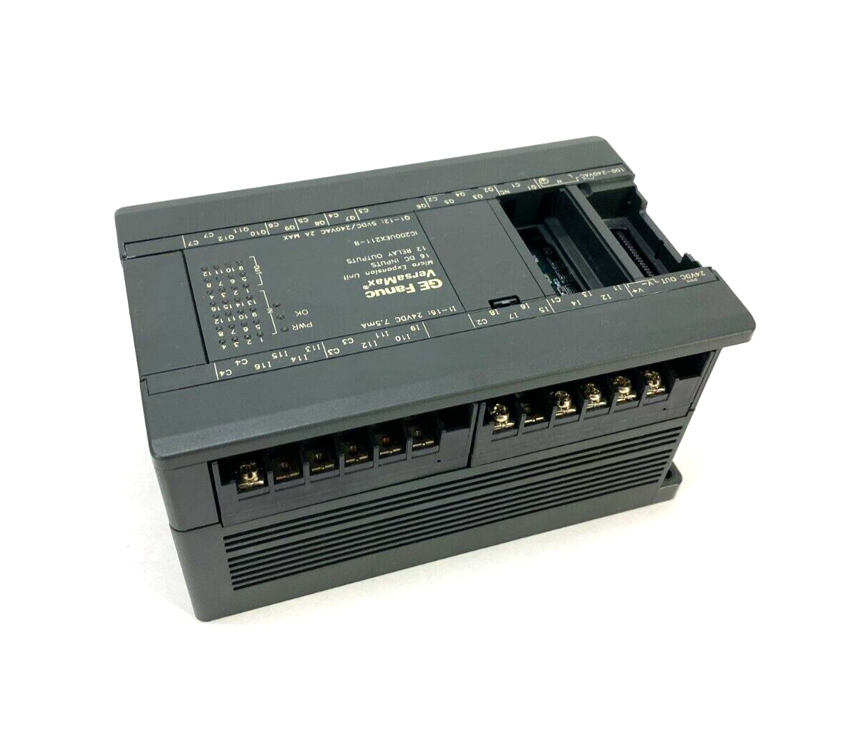 GE Fanuc IC200UEX211-B VersaMax Micro Expansion Unit 16-DC Input 12-Relay Output - Maverick Industrial Sales
