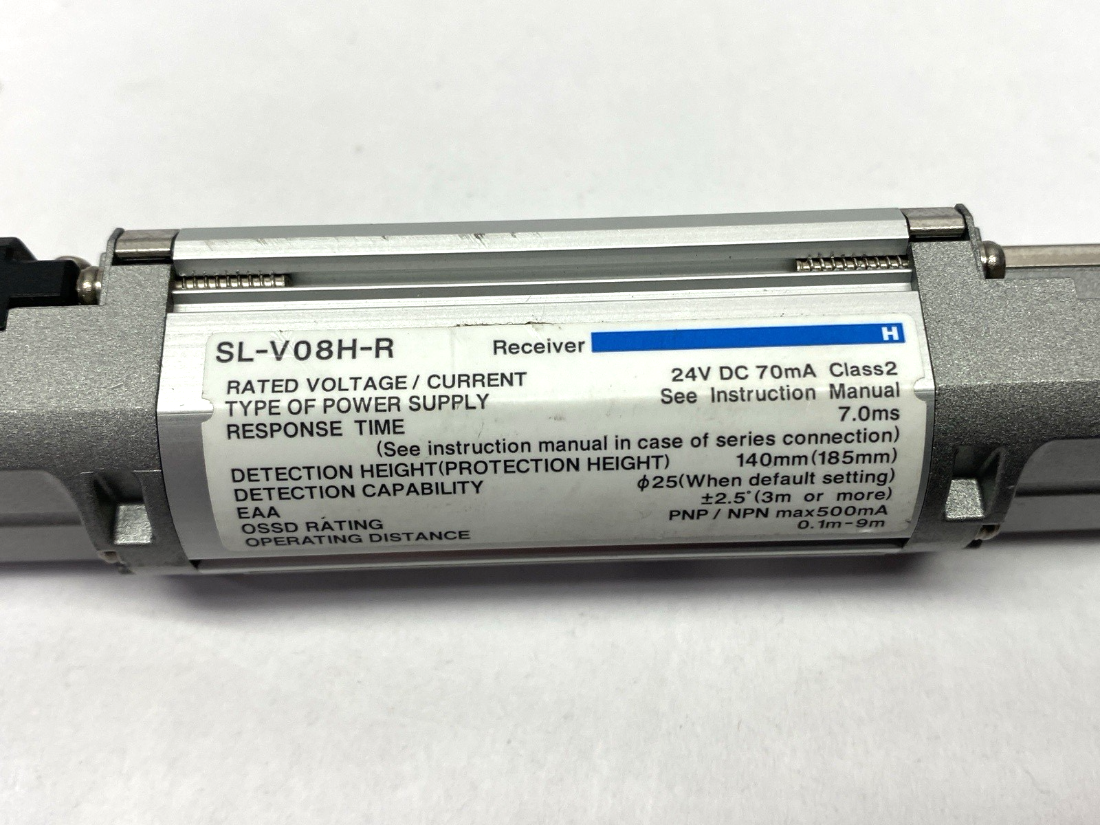 SL-V08H | Keyence Safety Light Curtain Main Unit Transmitter & Receiver - Used - Maverick Industrial Sales