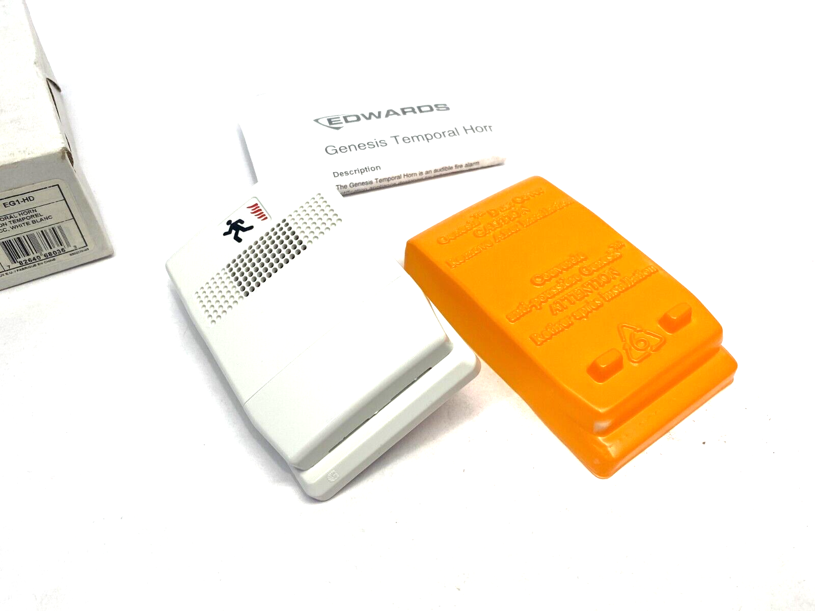 Edwards Signaling EG1-HD Genesis Klaxon Temporal Horn Module White 24VDC/CC - Maverick Industrial Sales