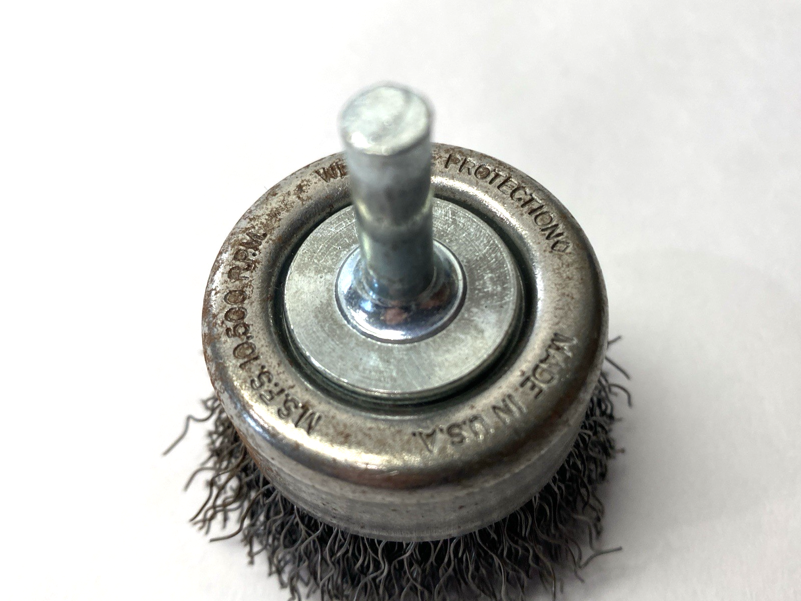 Crimped Wire End Brush 2" Diameter SHELFWARE - Maverick Industrial Sales