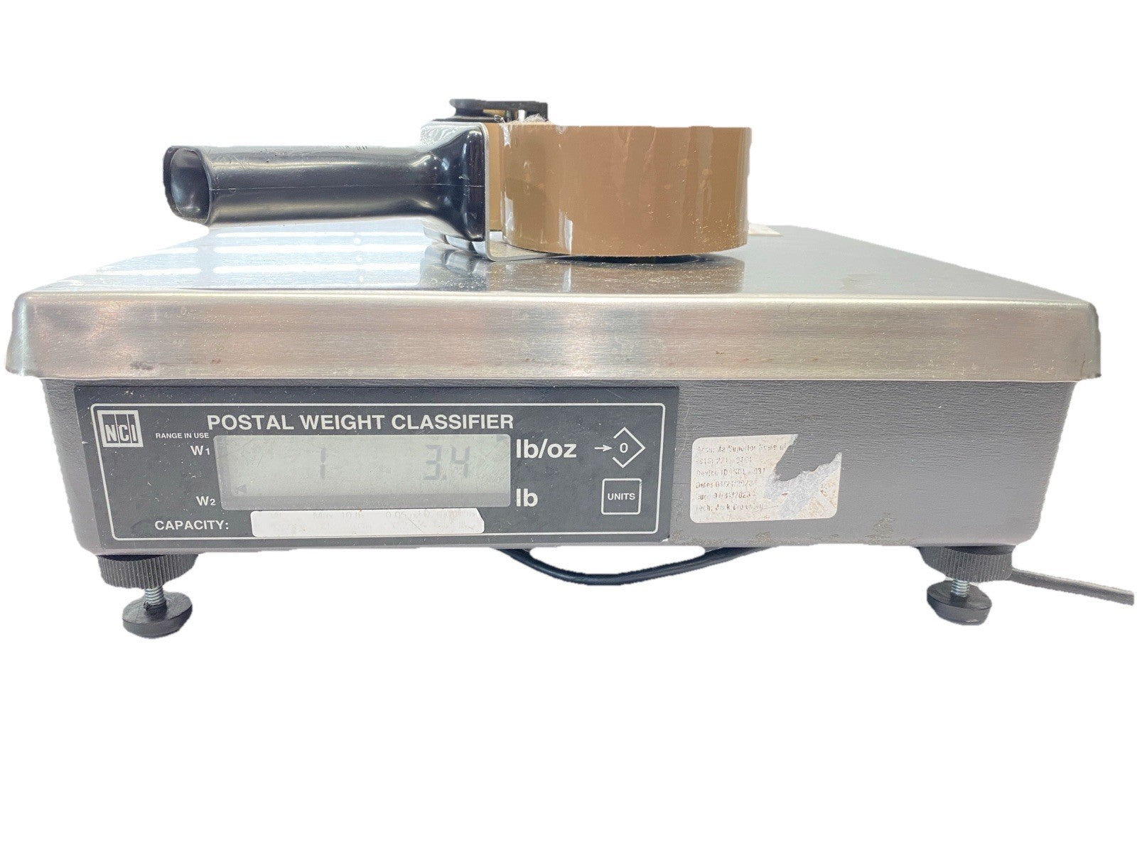 Weigh-Tronix NCI 7620-32 Digital Scale With Power Supply 70lbs Max - Maverick Industrial Sales