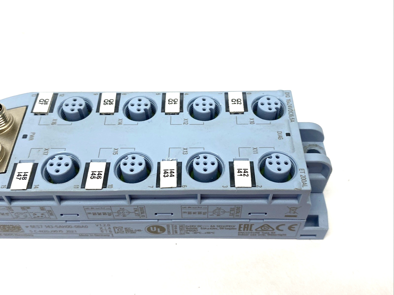 Siemens 6ES7143-5AH00-0BA0 SIMATIC ET 200AL, DIQ 16x24 V DC/0.5 A, 8xM12 - Maverick Industrial Sales