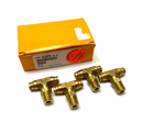 Parker 172PTC-4-4 Push-to-Connect Male Swivel Tee Fitting Brass 1/4" PKG OF 4 - Maverick Industrial Sales