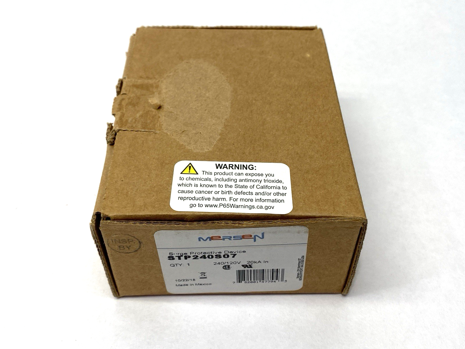 STP240S07 | Mersen Surge Trap Pluggable Protective Device 240/120V - New – Open box - Maverick Industrial Sales