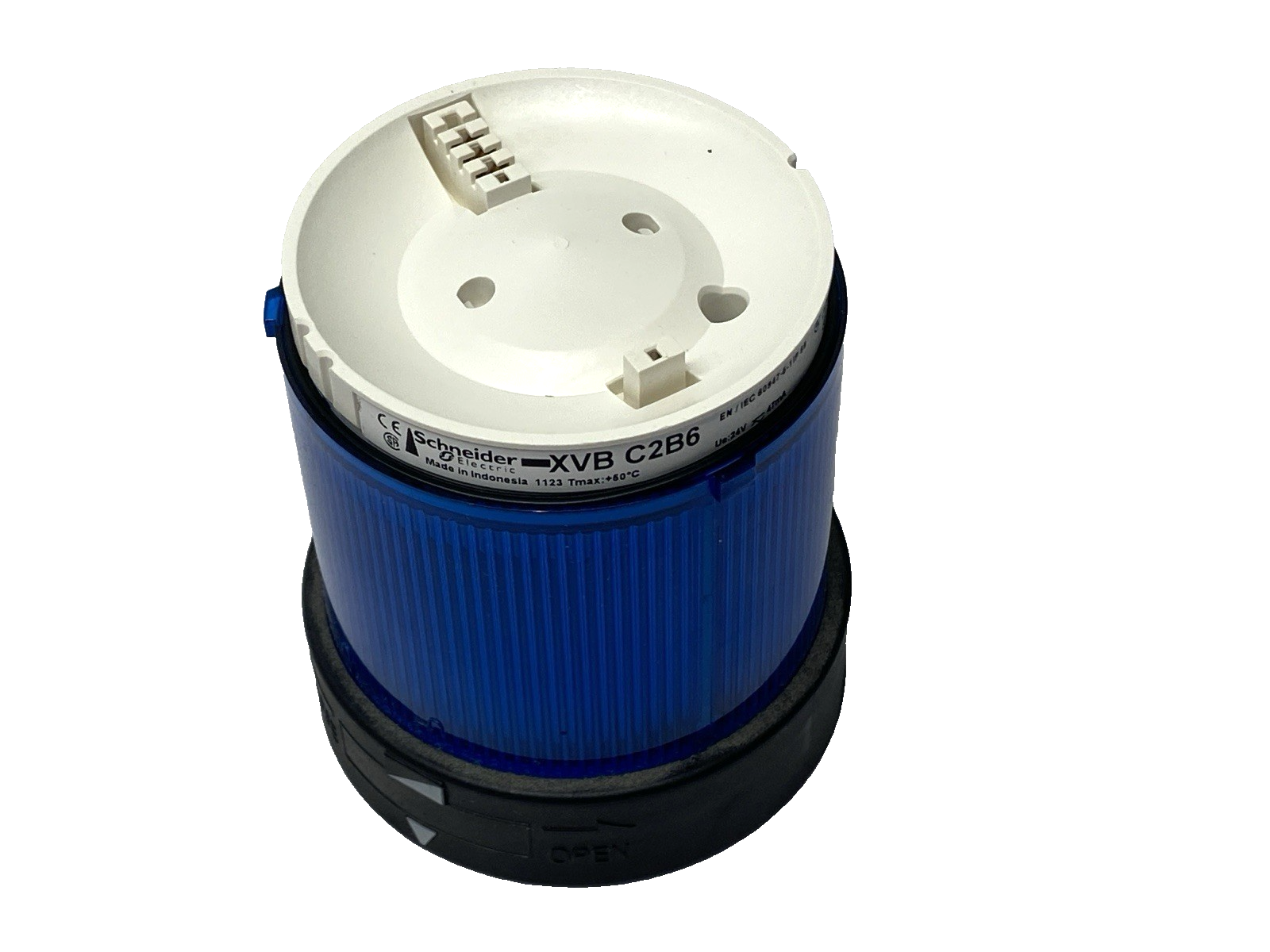 Schneider Electric XVBC2B6 Blue Steady Indicator Stack Light 70mm Dia. 24V AC/DC - Maverick Industrial Sales