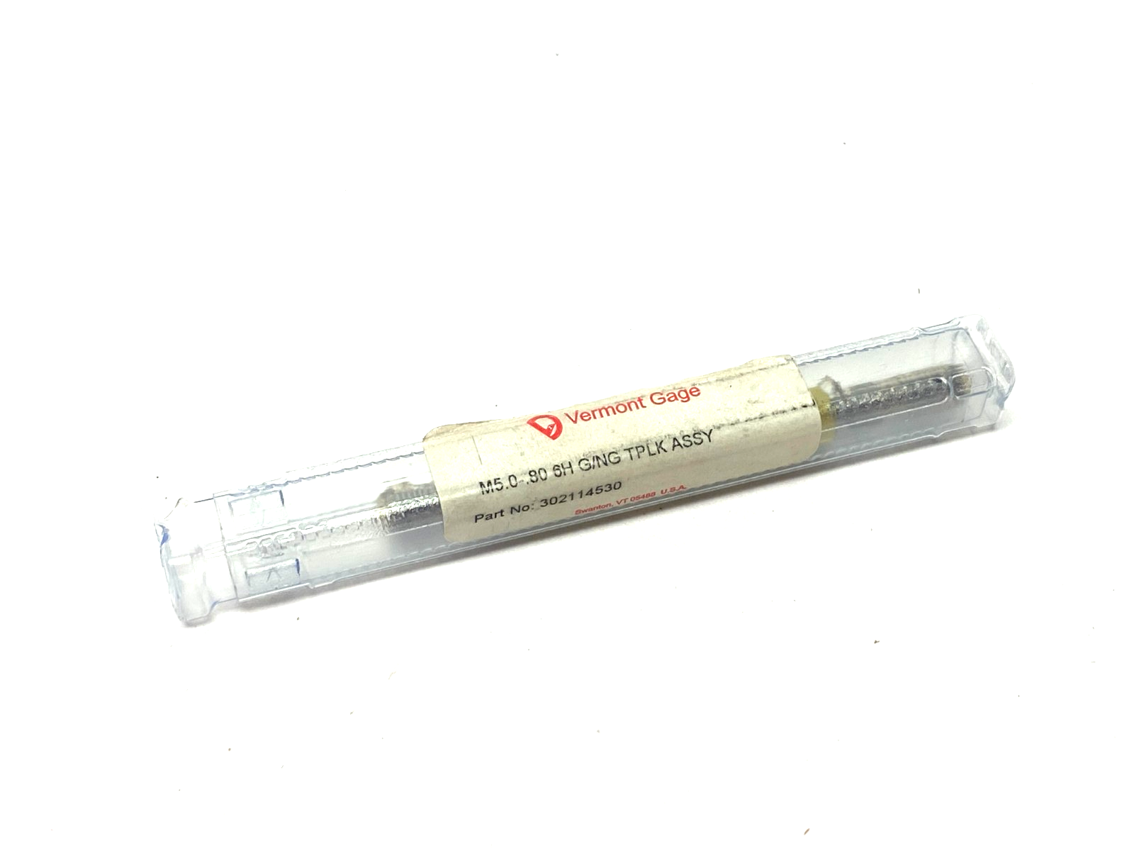Vermont Gage 302114530 Taperlock Threaded Gauge Plug M5.0-0.80 6H GO/NOGO - Maverick Industrial Sales