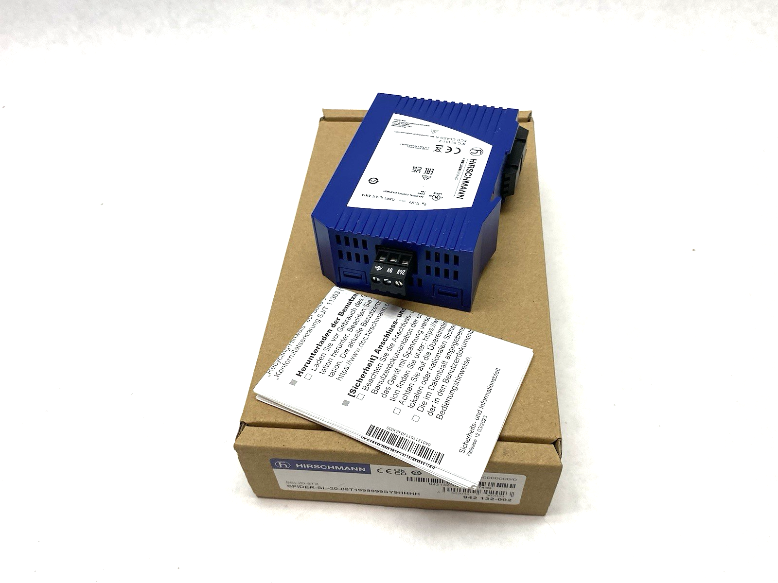SSL20-8TX | Hirschmann Ethernet Rail Switch SPIDER-SL-20-08T1999999SY9HHHH - New Other - Maverick Industrial Sales