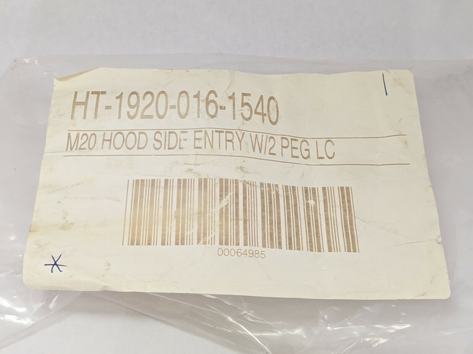 Harting HT-1920-016-1540 M20 Hood Side Entry 2 Peg LC - Maverick Industrial Sales