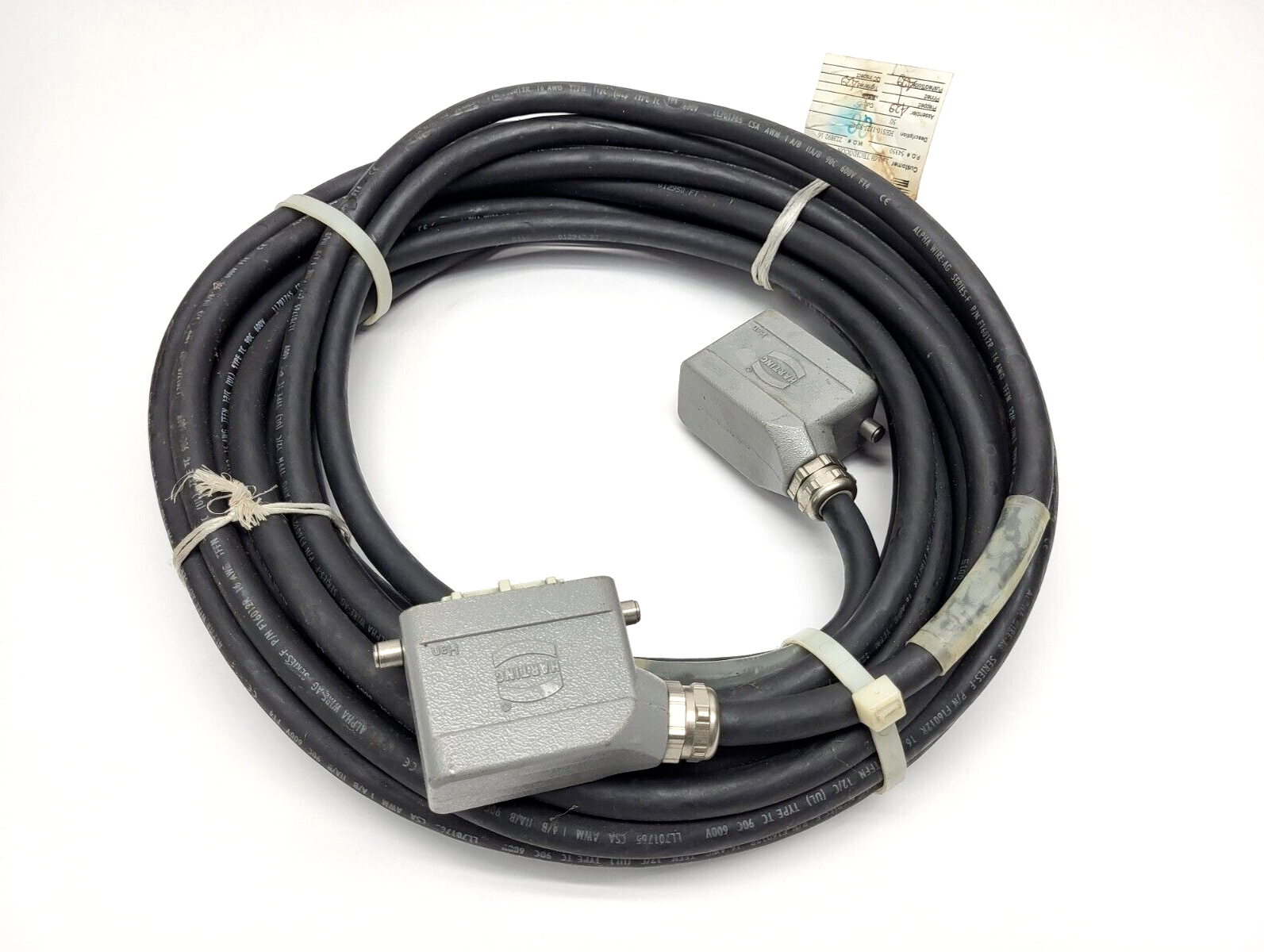 Lamb Technicon HES10-1JZJ-3D4-E50 CBL-WF4MP4-C16 10-Pin M to F Connector 50' - Maverick Industrial Sales
