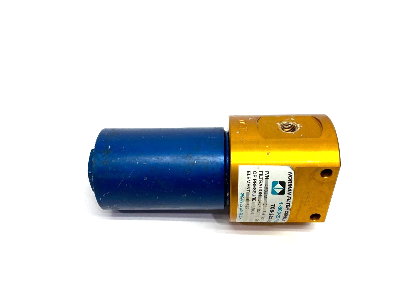 Norman Filter 4532AC-U345-LRF-DR2 High Pressure T-Type Filter 0.3-0.6 Micron - Maverick Industrial Sales