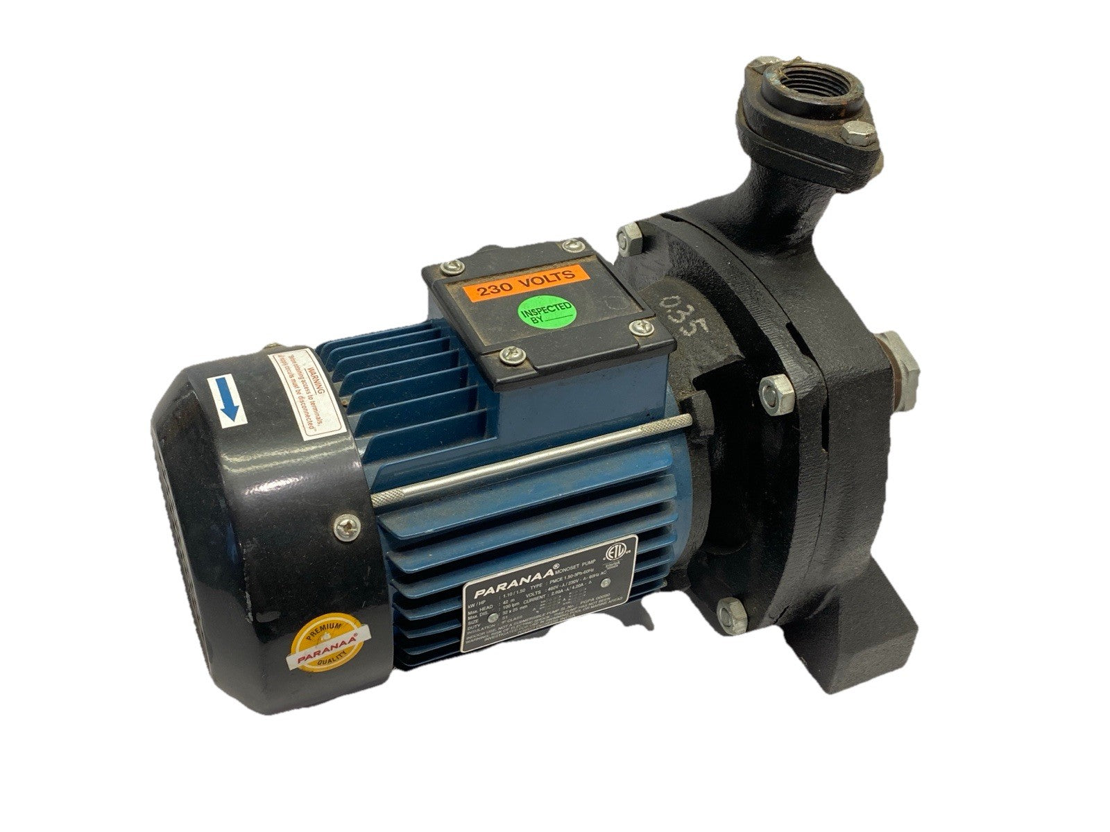 Paranaa PMCE 1.50-3Ph-60Hz Monoset Pump 1.5HP 460V/230V - Maverick Industrial Sales