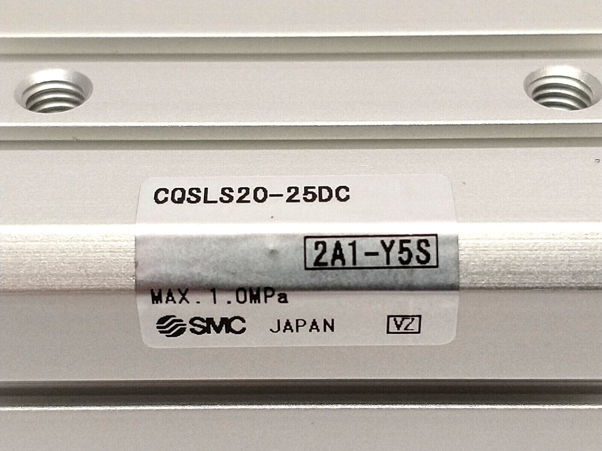 CQSLS20-25DC | SMC Anti-Lateral Compact Cylinder 20mm Bore 25mm Stroke - New – Open box - Maverick Industrial Sales