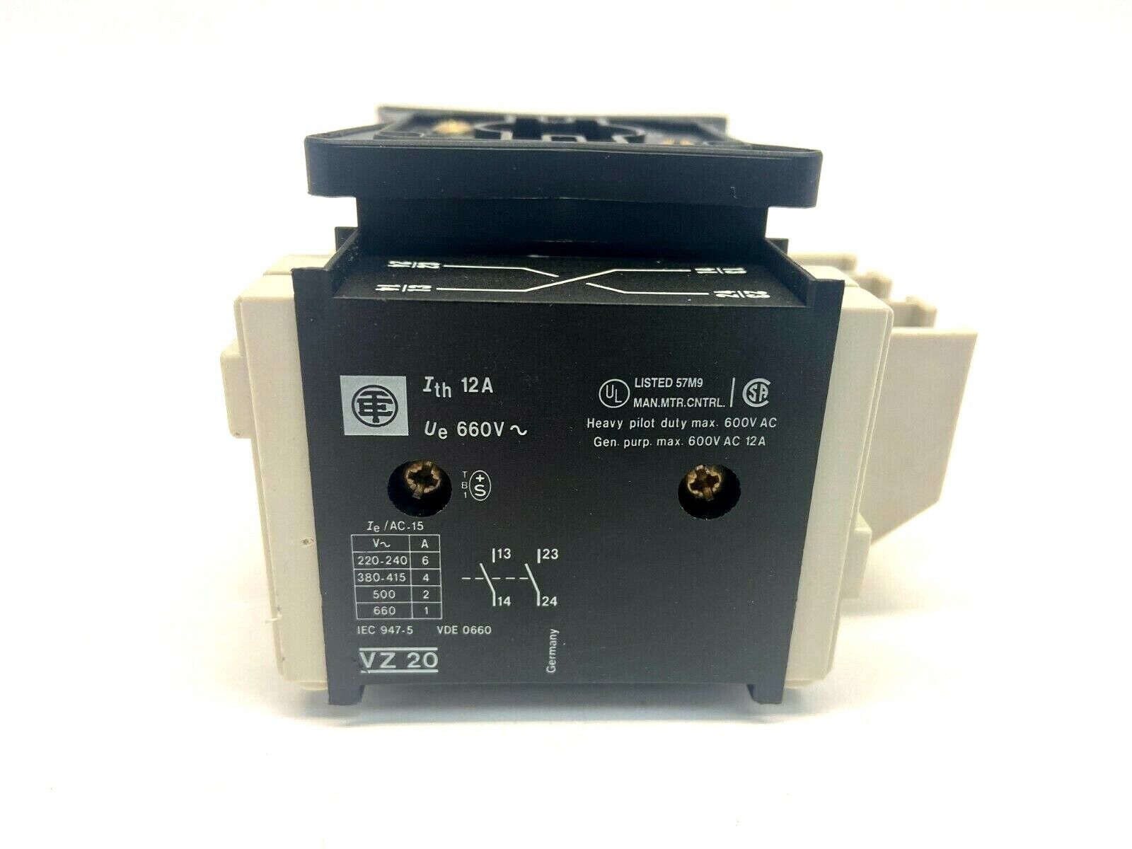 Schneider Electric V0 25A Switch Body w/ Red Padlockable Handle & VZ20 Contact - Maverick Industrial Sales