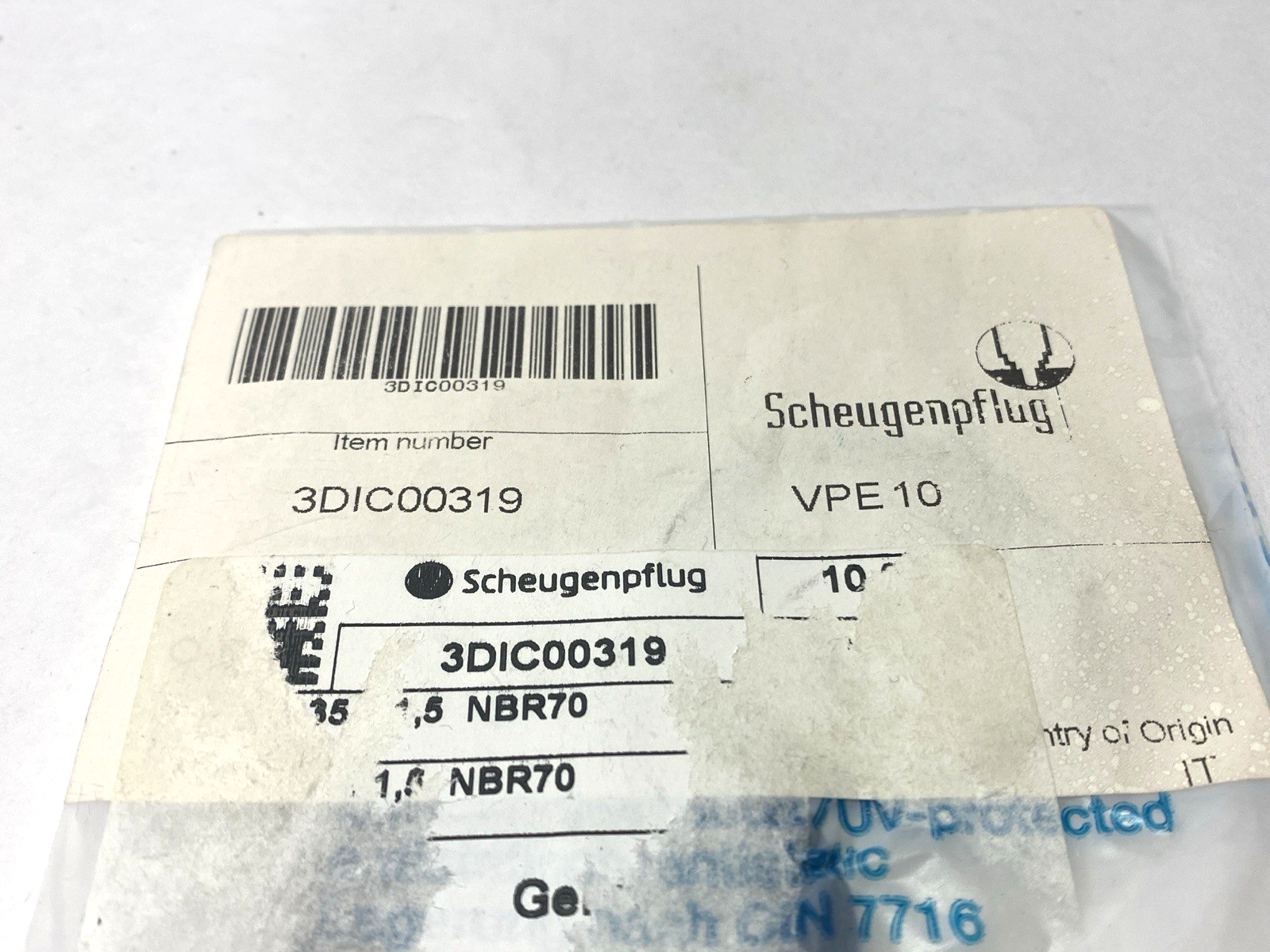 Scheugenpflug 3DIC00319 O-Ring 35mm x 1.5mm NBR 70 LOT OF 15 - Maverick Industrial Sales