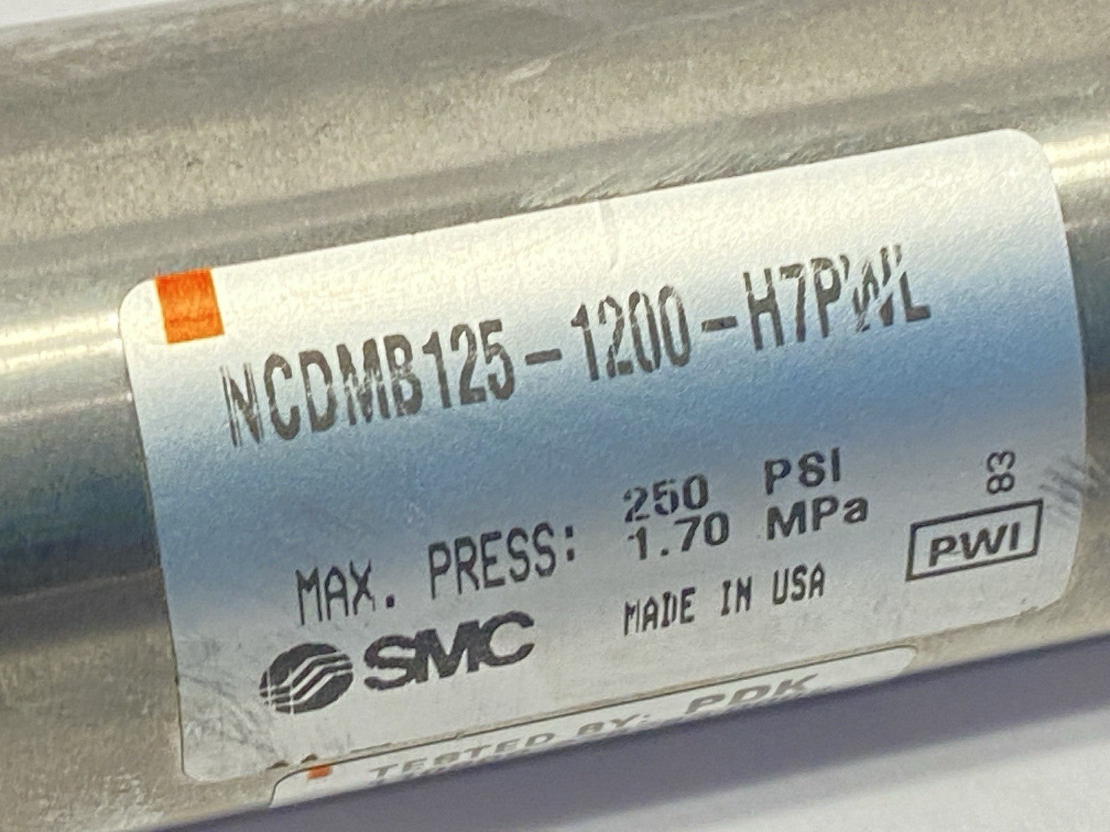 NCDMB125-1200-H7PWL | SMC Double Acting Pneumatic Cylinder 1-1/4" Bore 12" Stroke - For parts or not working - Maverick Industrial Sales