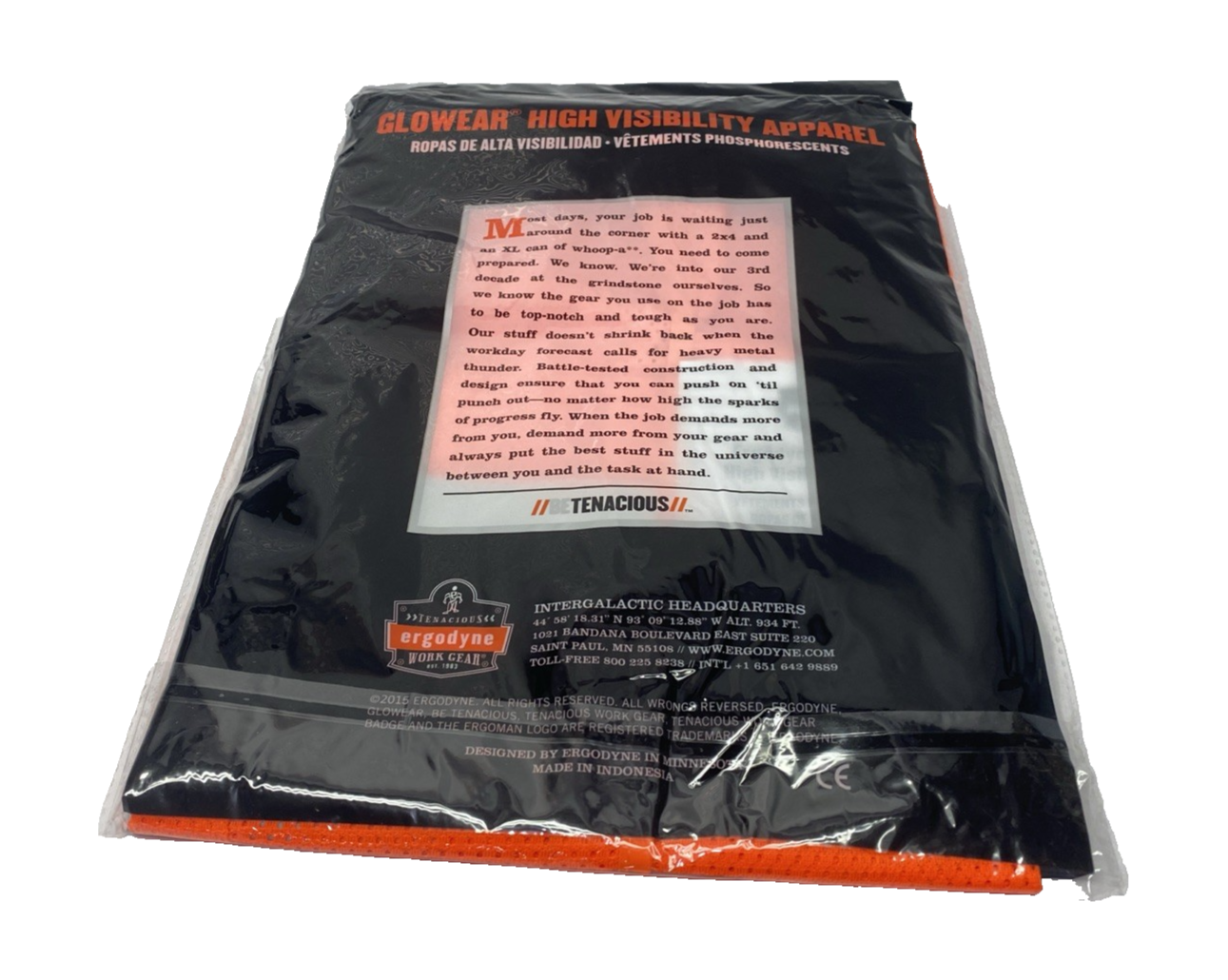 Ergodyne 8210HL-S Glowear Economy Mesh Vest, Orange, Large Class 2 LOT OF 3 - Maverick Industrial Sales
