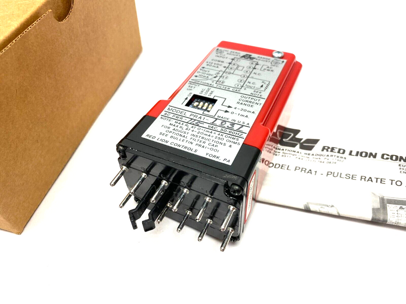 Red Lion PRA11031 Relay Module Pulse Rate to Analog Converter 115VAC - Maverick Industrial Sales