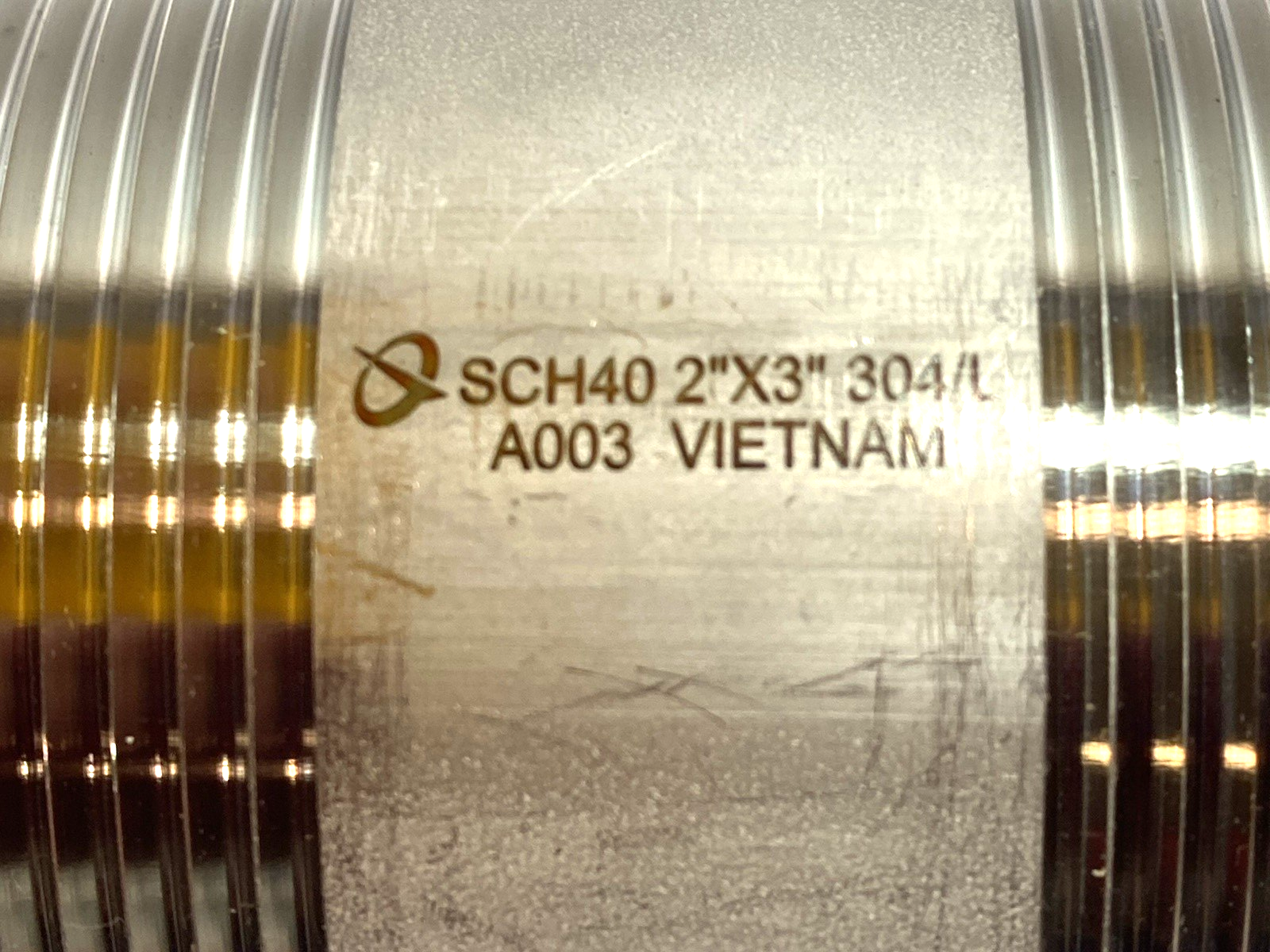 Sch 40 Pipe Nipple 304 Stainless Steel NPT 2"x3" - Maverick Industrial Sales