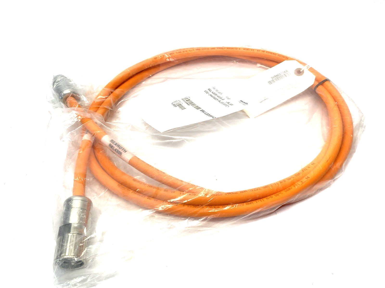 R911338842 | Bosch Rexroth Power Cable RKL4305/003,0 (RLS1101-INK0653-RLS1102) - New - Maverick Industrial Sales