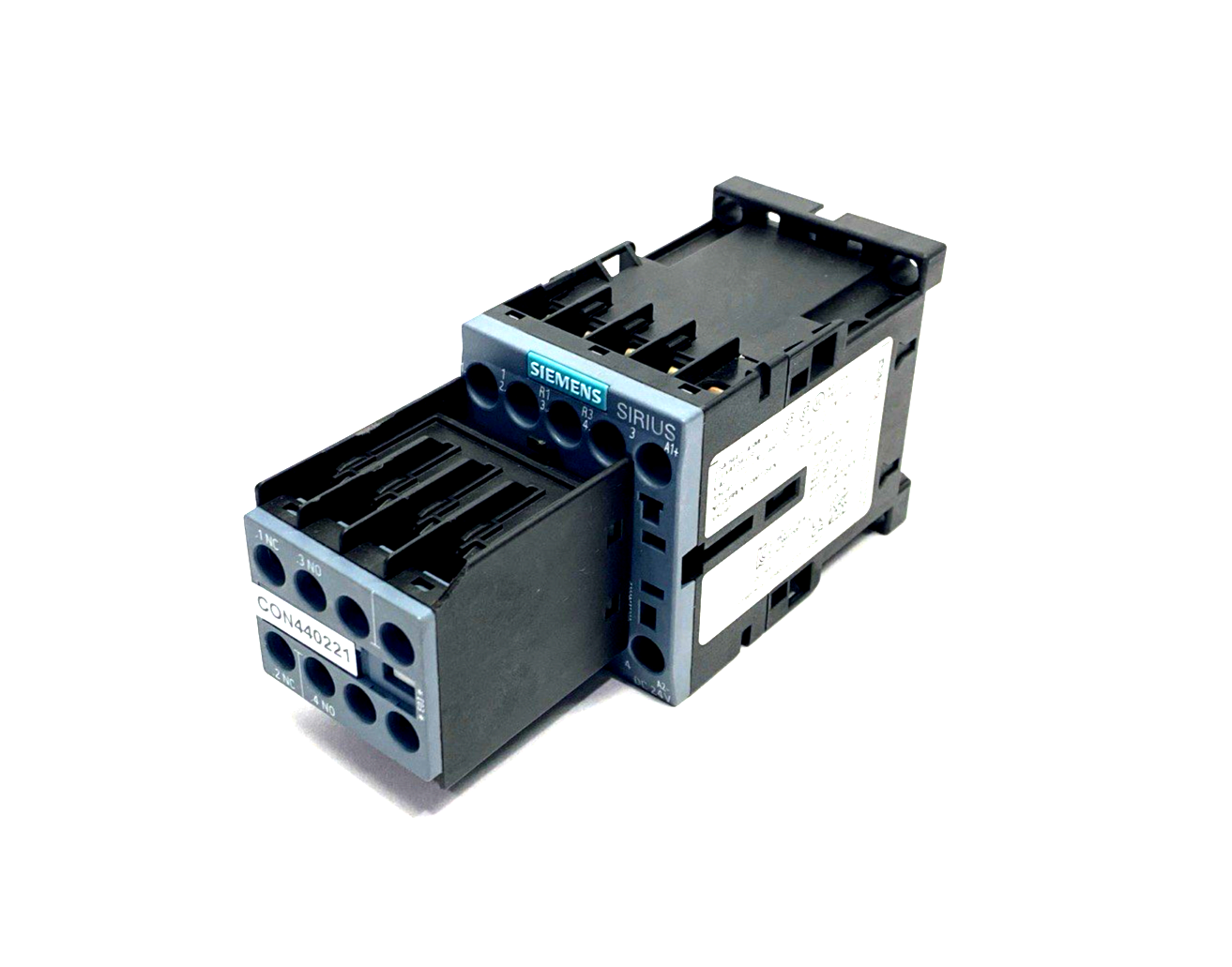 Siemens 3RT2516-1BB40 Power Contactor, 3AC, 9A, 4kW 400V, 4P 24VDC - Maverick Industrial Sales