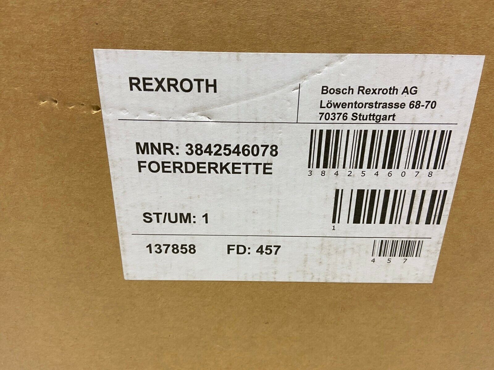 Bosch Rexroth 3842546078 VF plus Static Friction Conveyor Chain, 90mm - Maverick Industrial Sales