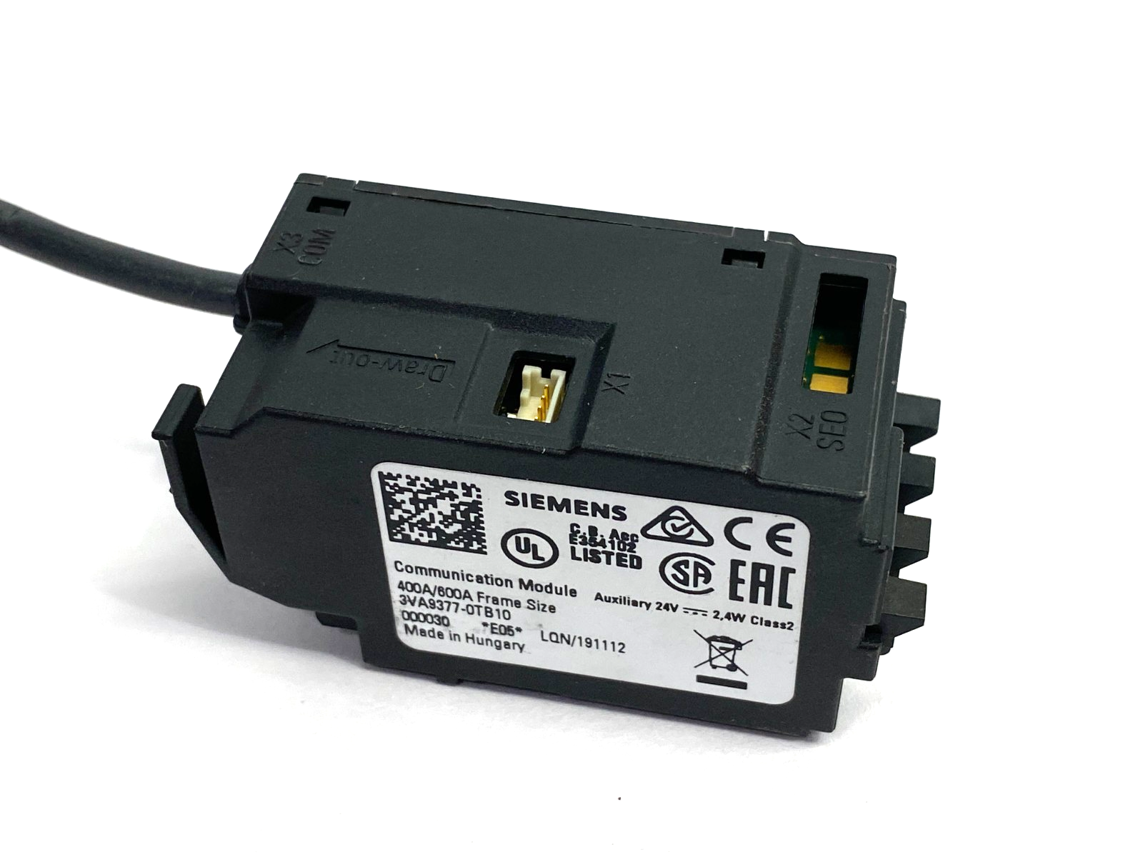 Siemens 3VA9377-0TB10 SENTRON Communication Module 400A/600A Frame Size - Maverick Industrial Sales