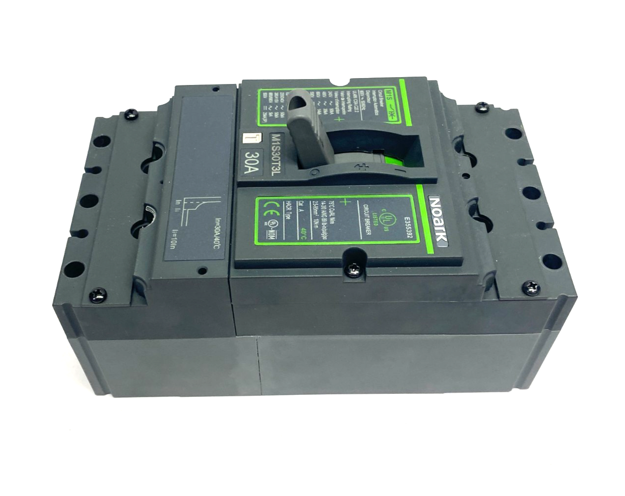 Noark M1S30T3L Molded Case Circuit Breaker Cat A, HACR Type, 3-Pole - Maverick Industrial Sales