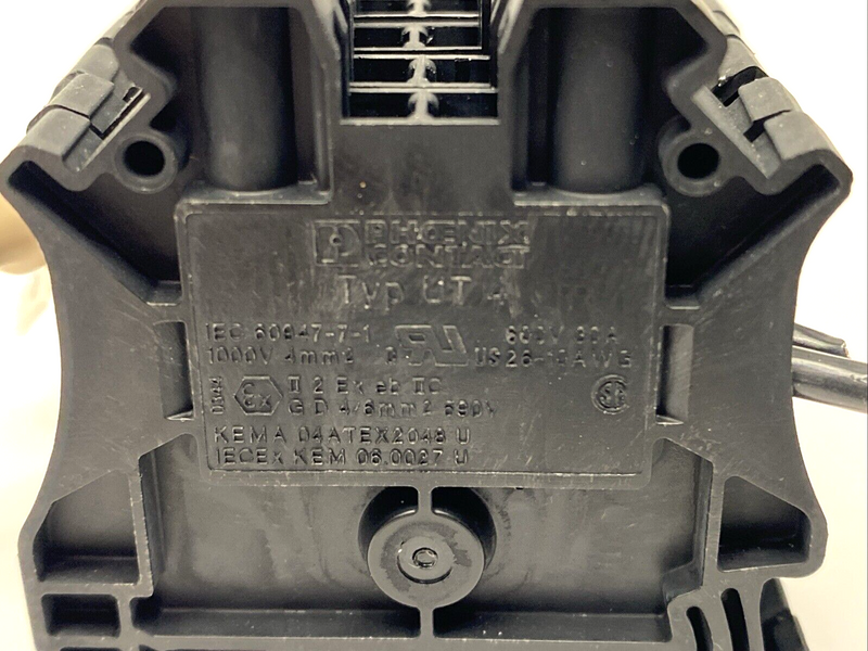 Phoenix Contact UT 4 Black Feed-Through Terminal Block 3044102 LOT OF 5 - Maverick Industrial Sales