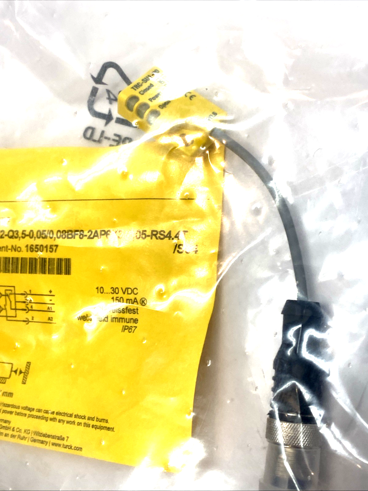 Ni2-Q3,5-0,05/0,08BF8-2AP6X3-0,05-RS4.4T | Turck Inductive Sensor 2mm PNP 1650157 - New - Maverick Industrial Sales