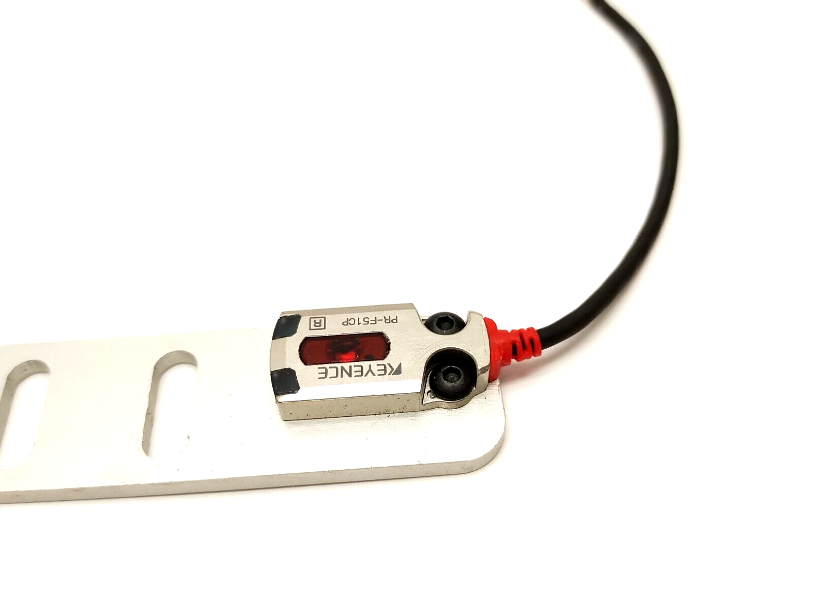 Keyence PR-F51CP Flat Transmissive Thrubeam Photoelectric Sensor M8 4-Pin 0.6m - Maverick Industrial Sales