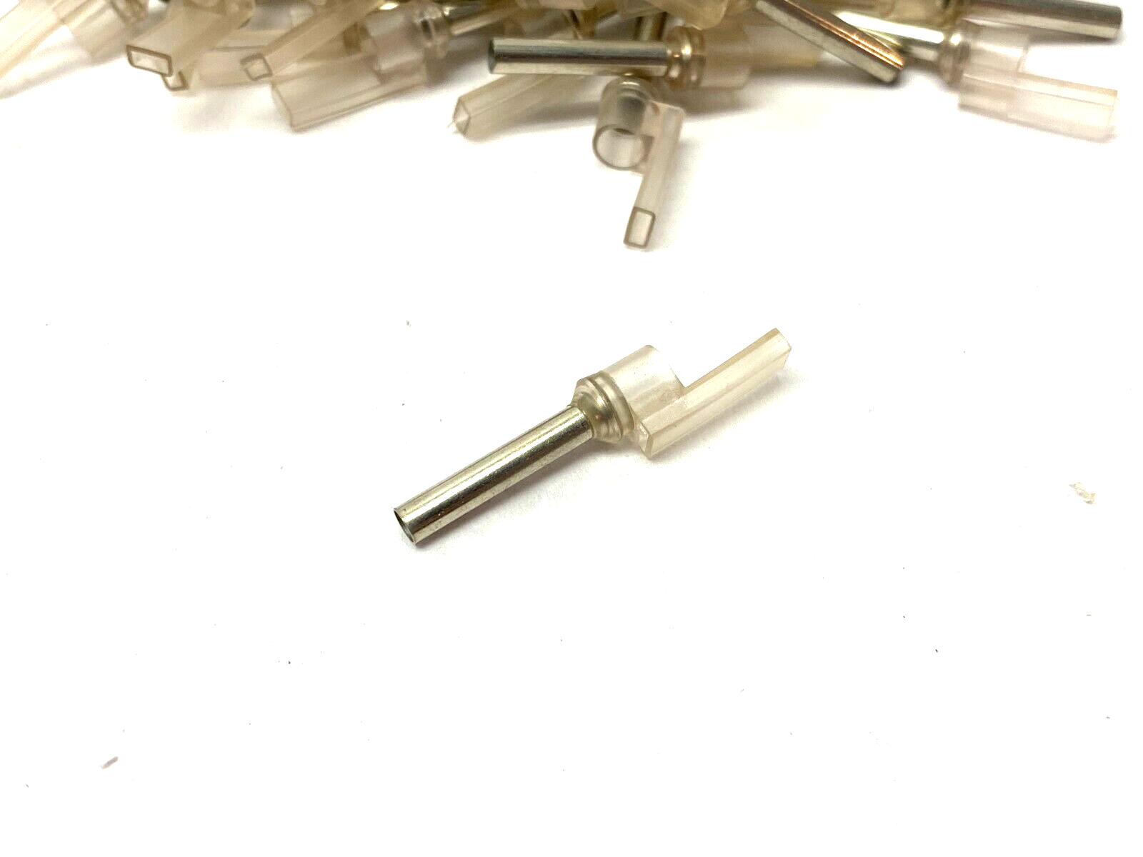 Grafoplast 711/40 17mm Spark Crimp-On Pins for Cable O.D. 4mm OPEN BOX OF 99 - Maverick Industrial Sales