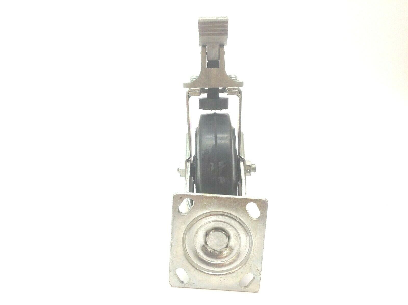 Empire Caster 6X2 Rubber on Iron Swivel Caster with Locking Brake Medium Heavy - Maverick Industrial Sales