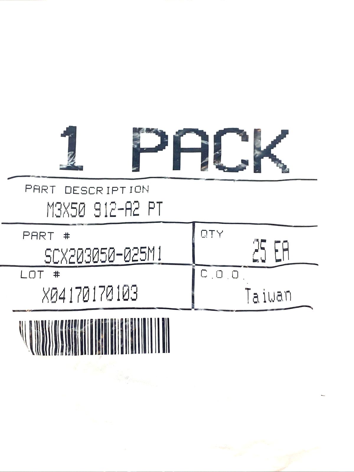 Socket Head Cap Screw M3x50 DIN 912-AT PT Alloy Steel Hex Bolt PKG OF 25 - Maverick Industrial Sales