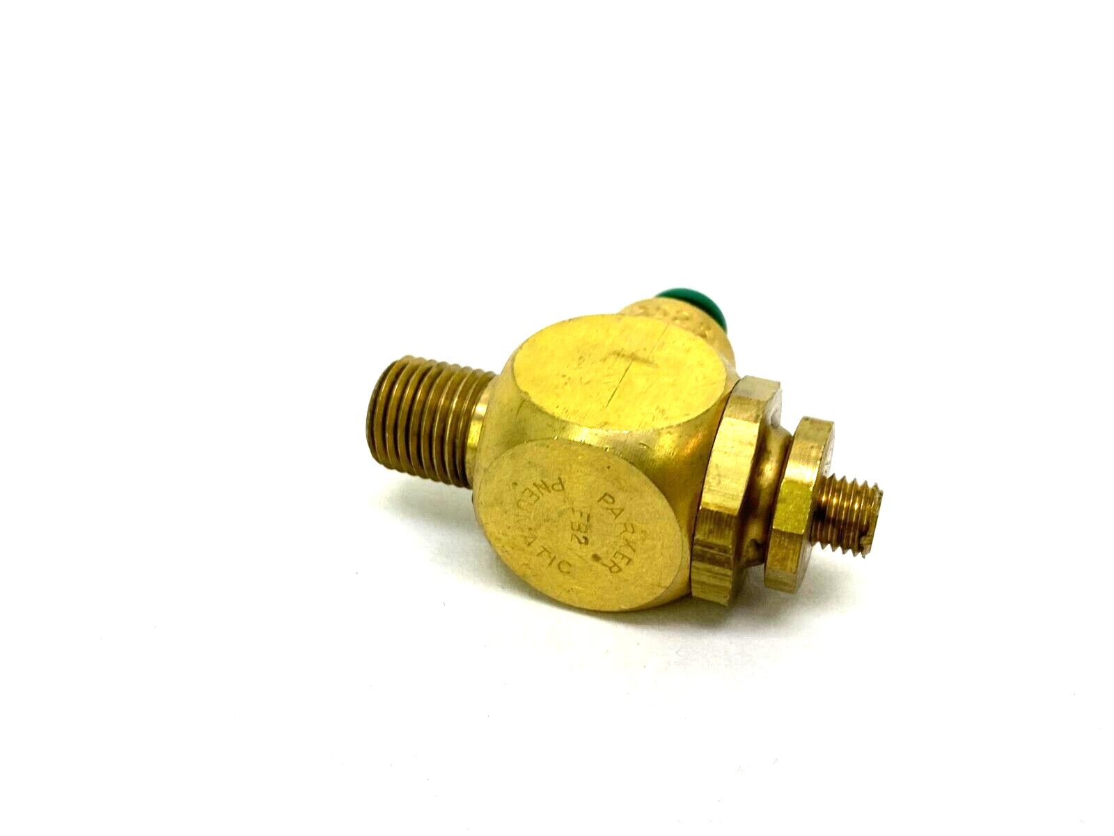 Parker 3251-2525 Brass Flow Control Valve 1/4" Tube 1/4" NPT Thread 32512525 - Maverick Industrial Sales