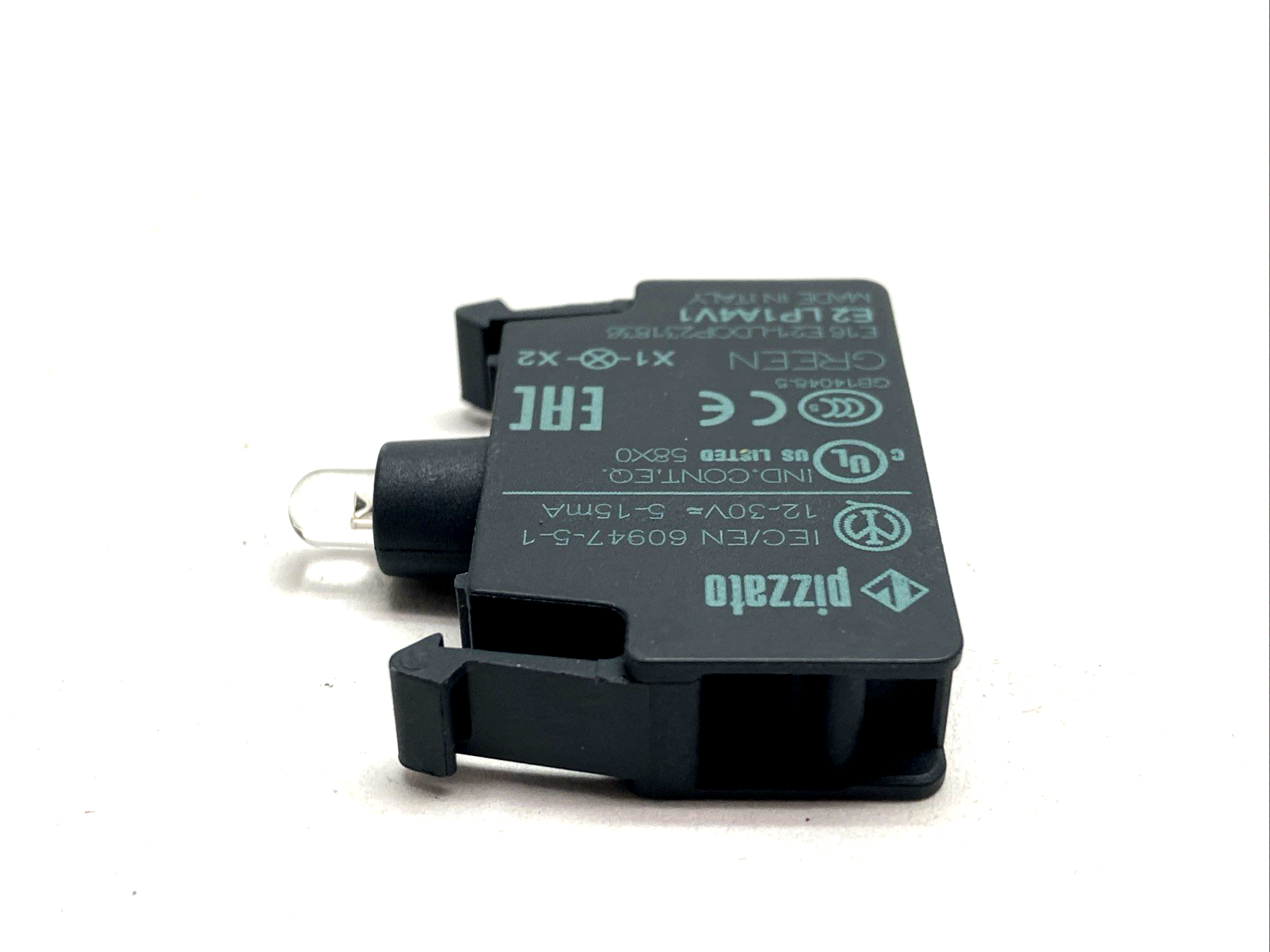 Pizzato E2 LP1A4V1 LED Unit Green 12-30VAC/DC 5-15mA - Maverick Industrial Sales