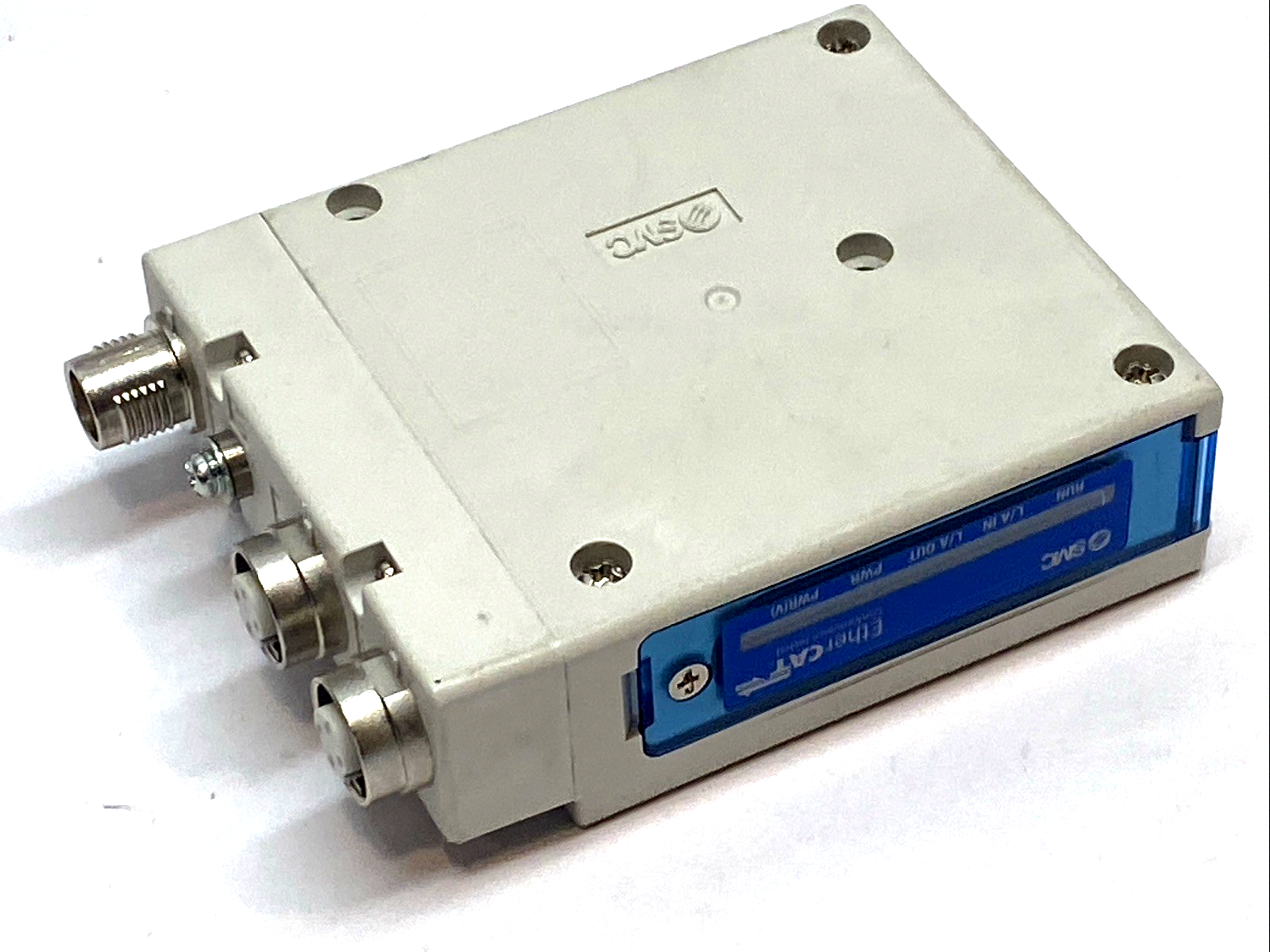 EX260-SEC1 | SMC EtherCAT Fieldbus SI Unit 32 PNP Outputs IP67 M12 24VDC - Used - Maverick Industrial Sales