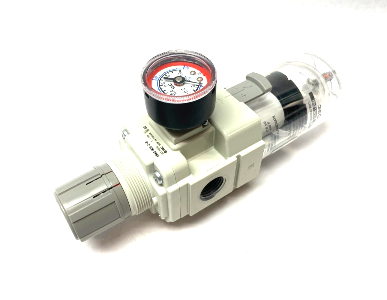 SMC AW40-N04-Z-B Modular Filter Regulator w/ Gauge 7-125psi Set Press - Maverick Industrial Sales