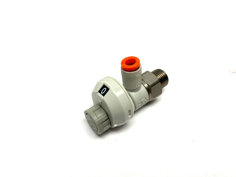 SMC AS2201FS-N01-03 Speed Control Fitting w/ Scale 1/8" NPT Thread 5/32" OD Tube - Maverick Industrial Sales