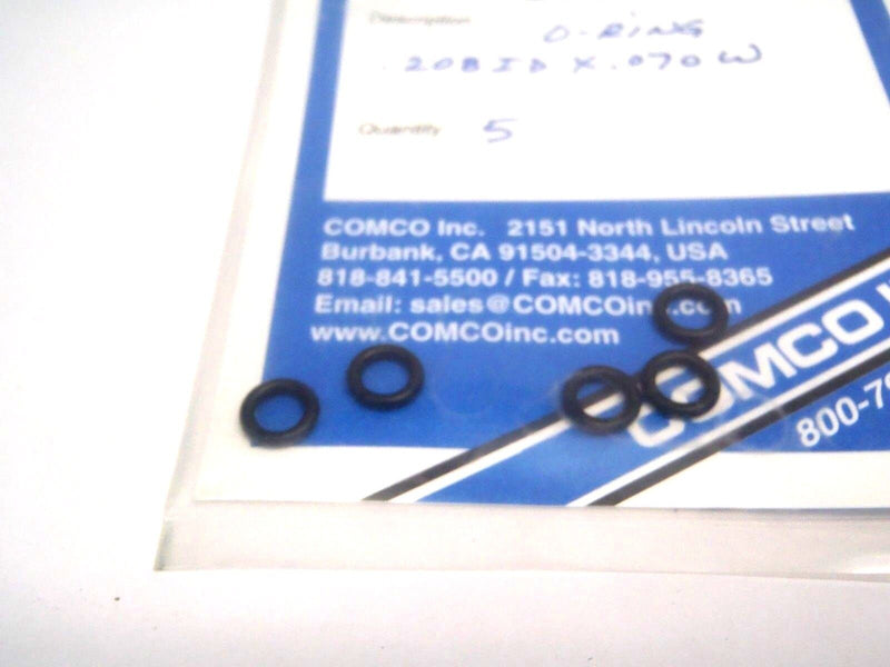 Comco ST5508 Rubber O-Ring .208ID X .70W LOT OF 4 - Maverick Industrial Sales