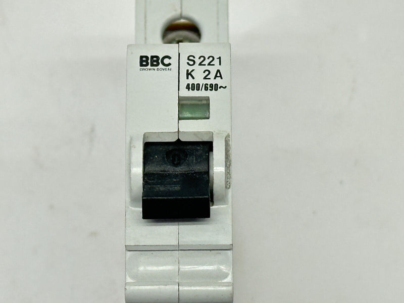 BBC S221K2A Circuit Breaker 1-Pole 2A 400/690V - Maverick Industrial Sales