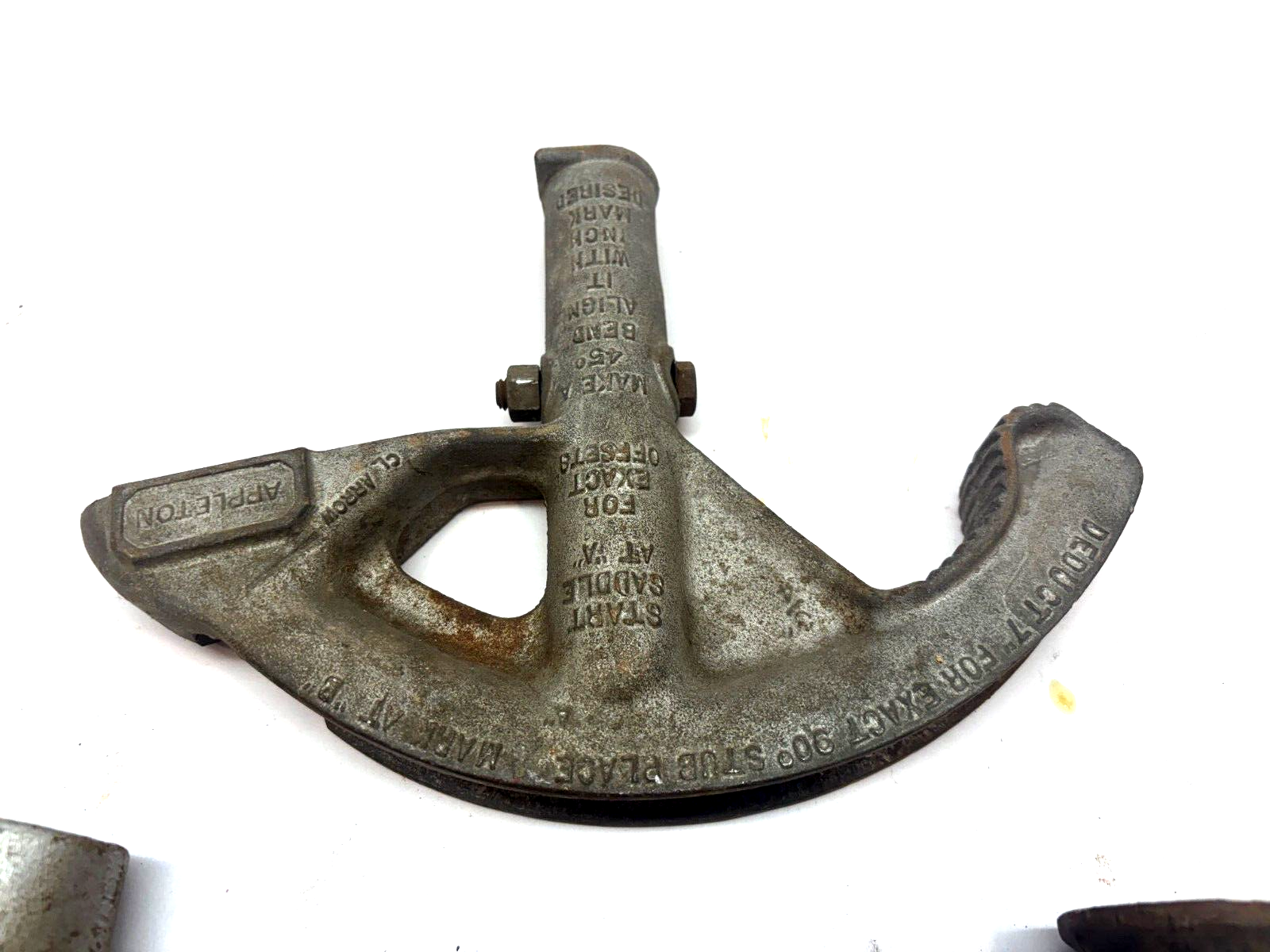Lot of 3 Conduit Pipe Benders, Ridgid, Appleton, Steel City 525 Vintage - Maverick Industrial Sales