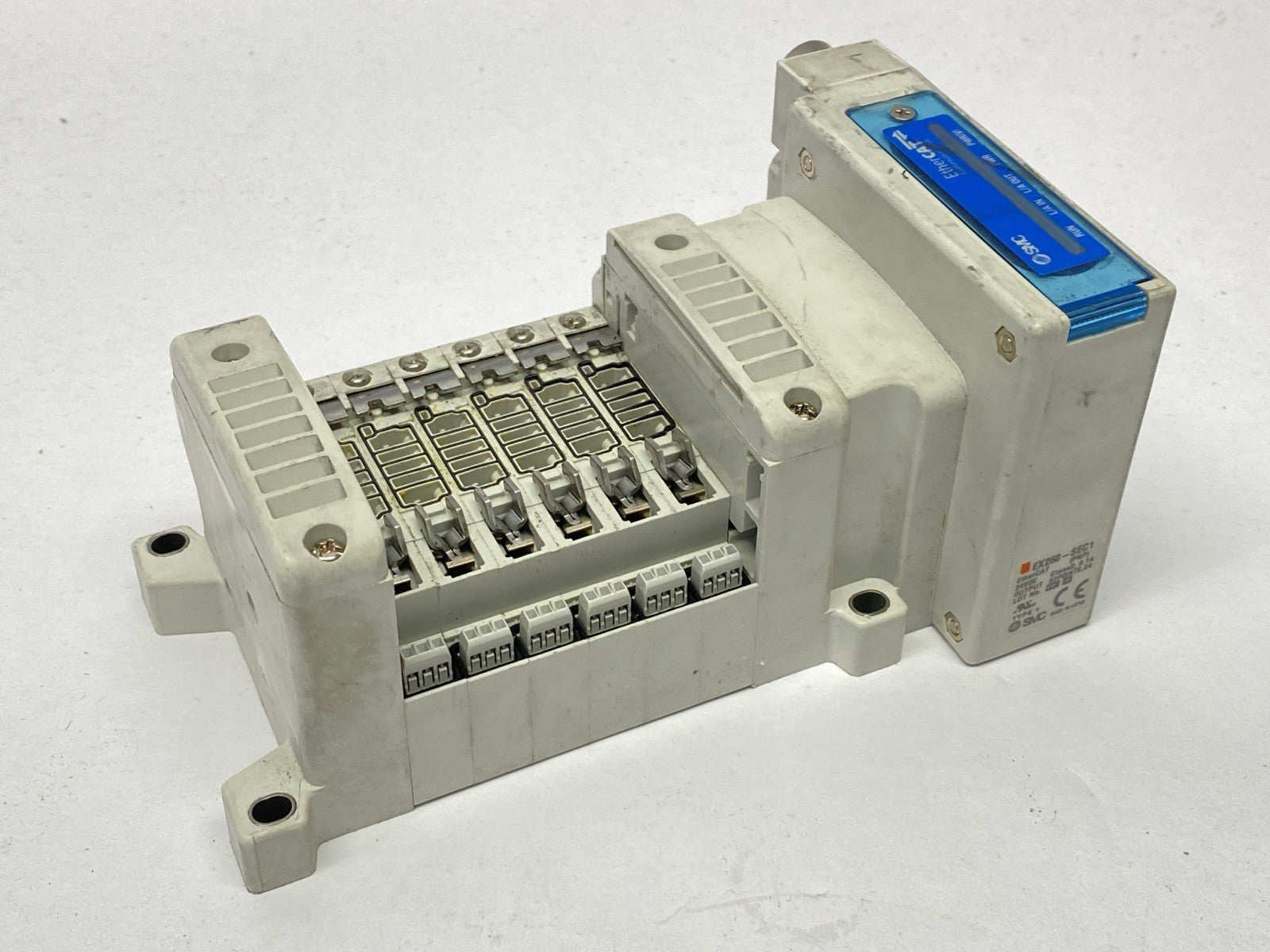 SMC VV5QC11-06C4SDA-S Pneumatic Manifold Base 6-Station EtherCAT - Maverick Industrial Sales