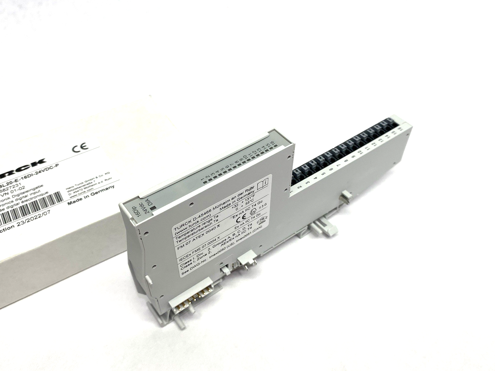 BL20-E-16DI-24VDC-P | Turck Economy Module 16-Digital Inputs, PNP, 6827231 - New Other - Maverick Industrial Sales