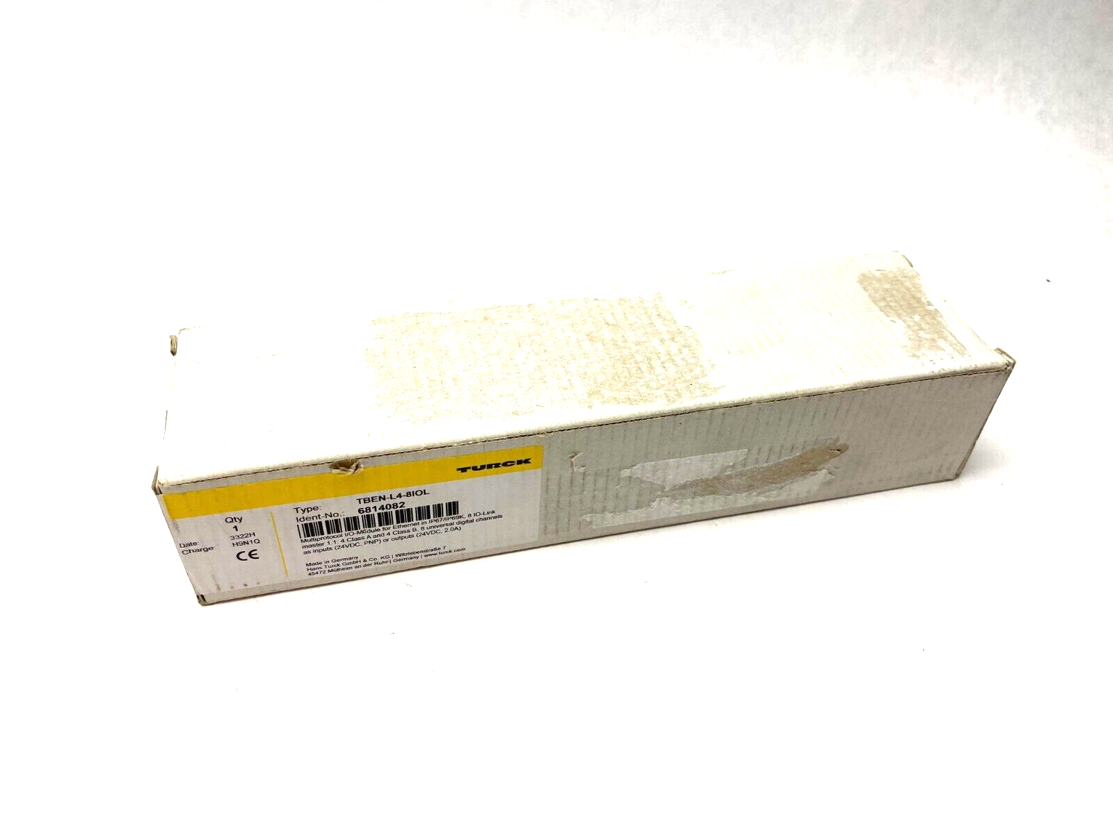 Turck TBEN-L4-8IOL Compact Multiprotocol Ethernet I/O Module 8-Ch, 6814082 - Maverick Industrial Sales