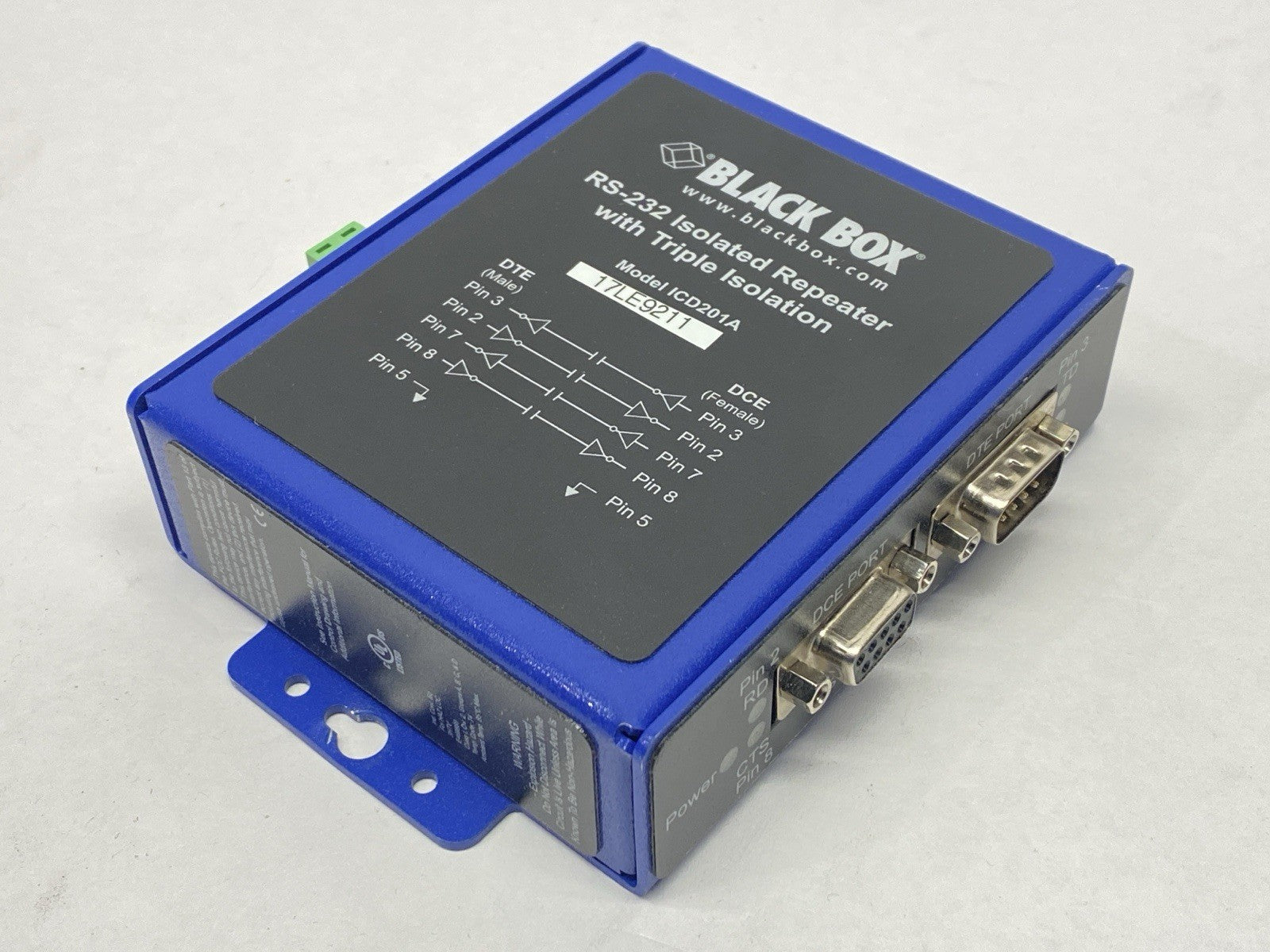 ICD201A | Black Box RS-232 Isolated Repeater With Triple Isolation - Used - Maverick Industrial Sales