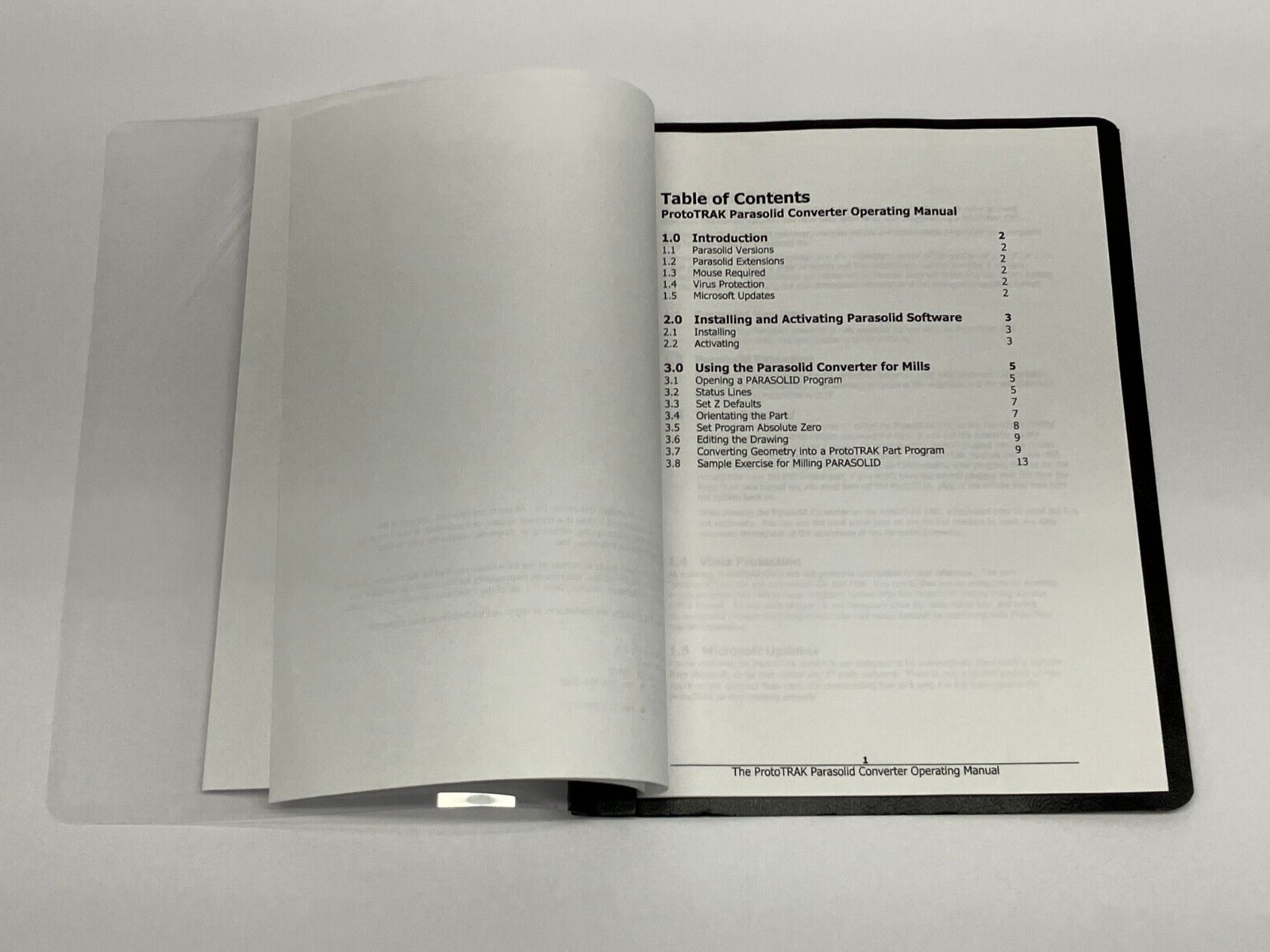 Southwestern Industries 28070 ProtoTRAK Parasolid Converter Operating Manual - Maverick Industrial Sales
