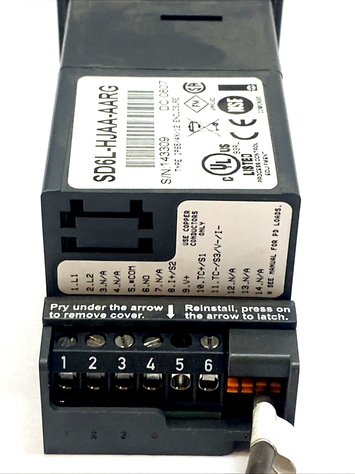 SD6L-HJAA-AARG | Watlow Series SD Limit Controller 1/16 DIN MISSING SCREW - Used - Maverick Industrial Sales