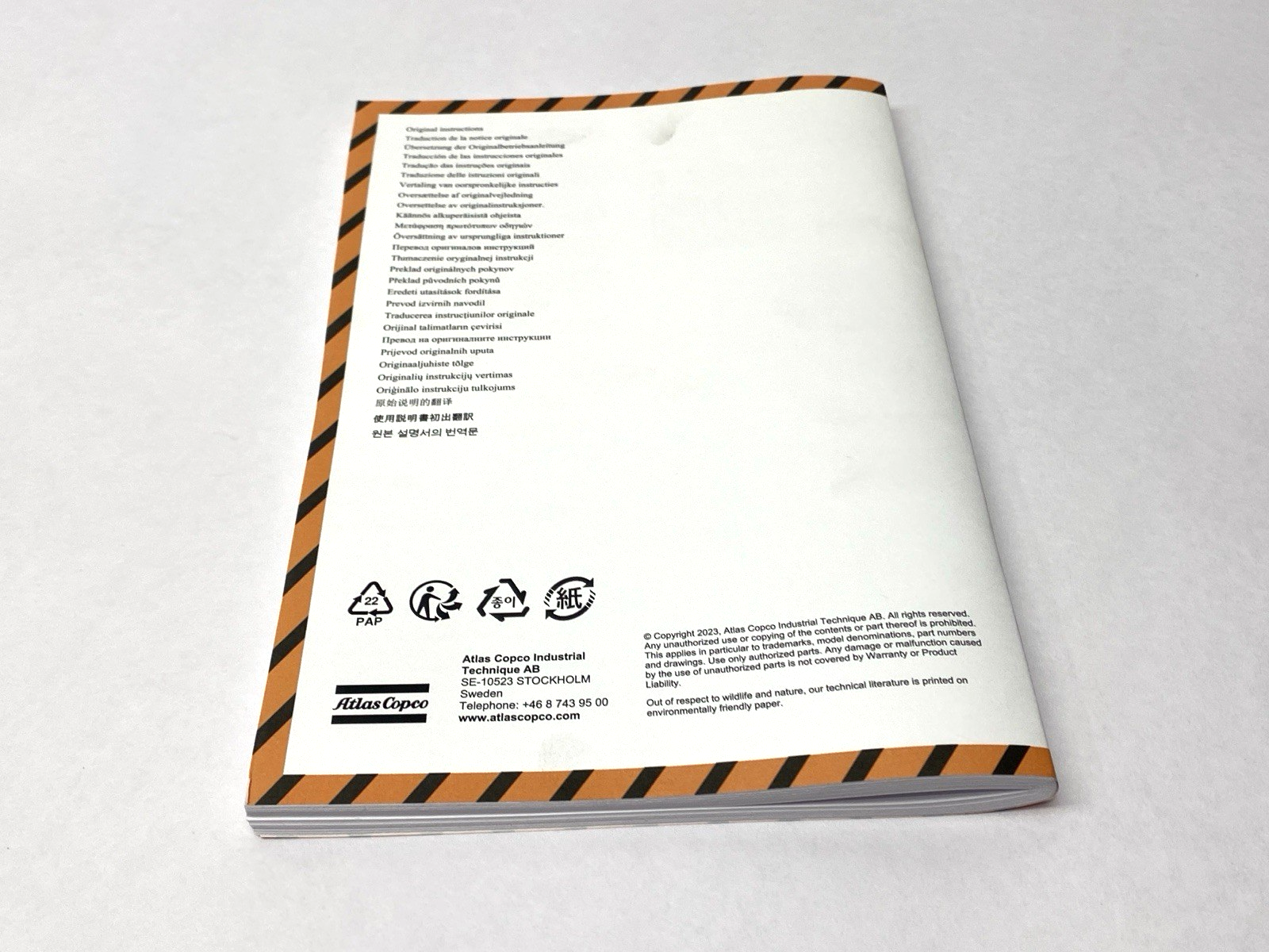 Atlas Copco Safety Information Guide to ETV STR61-50-10 Electric Angle Nutrunner - Maverick Industrial Sales