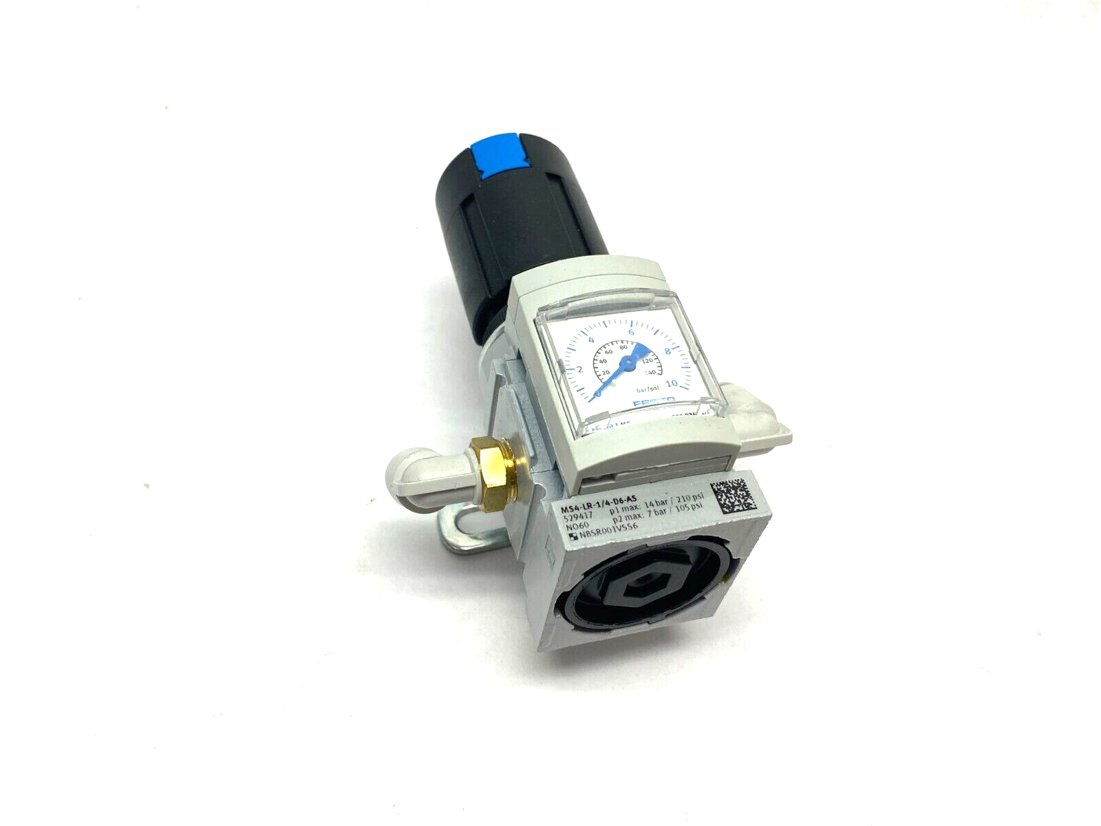 Festo MS4-LR-1/4-D6-AS Pressure Regulator G 1/4" 529417 w/ Bracket Mount - Maverick Industrial Sales