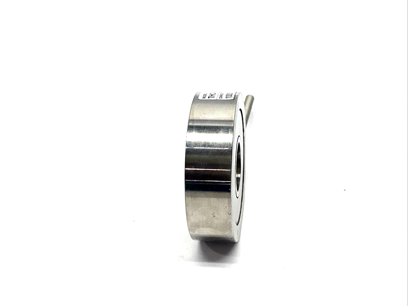 THC-IK-V | Transducer Techniques Through-Hole Load Cell Force Sensor 0-1K LB - For parts or not working - Maverick Industrial Sales